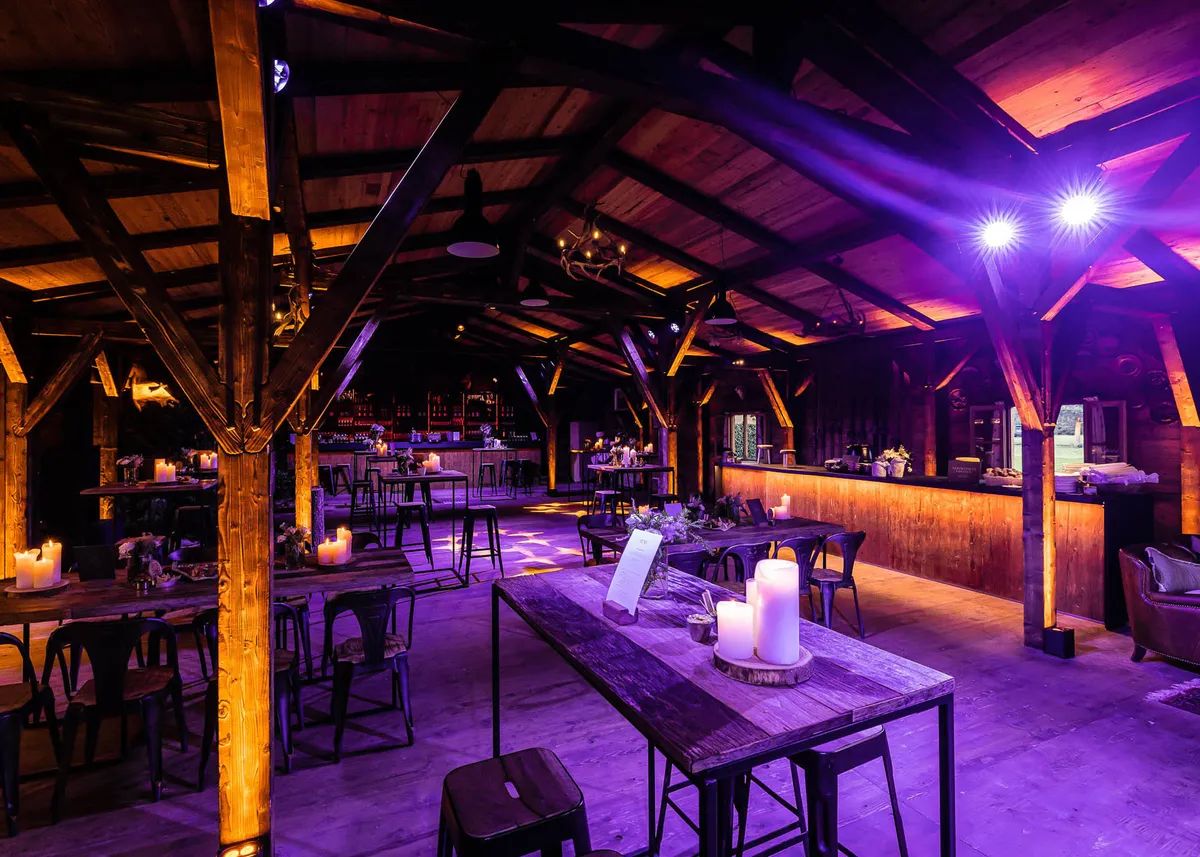 Brand activation event in Slidebarn with custom graphics