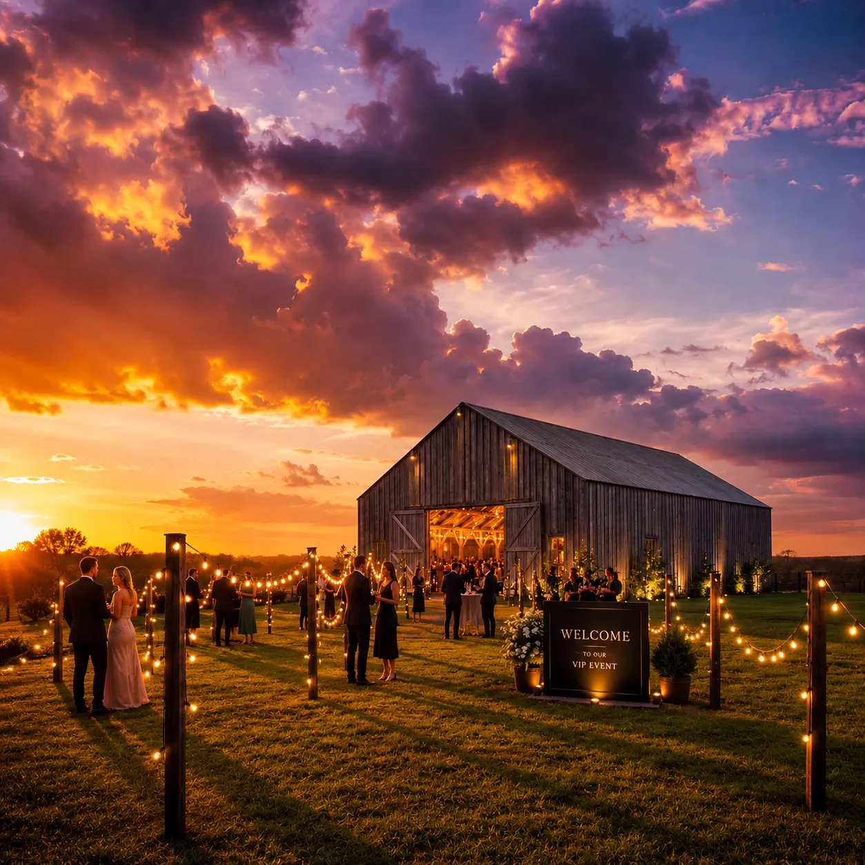 Signature rustic clad event structure