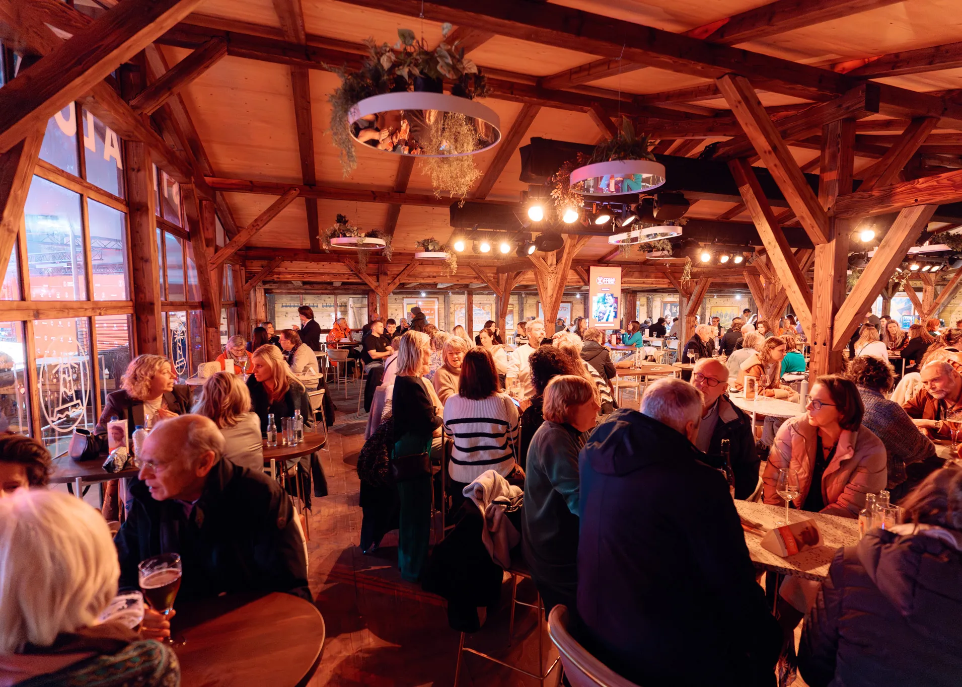 Close-up of a rustic wooden beam with natural texture and grain