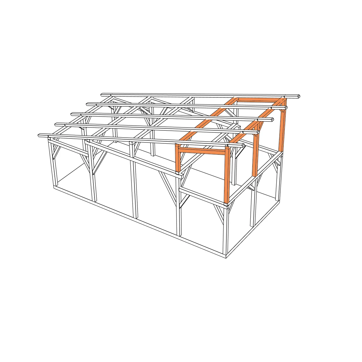 3D drawing of the Slidebarn Set upgrade option