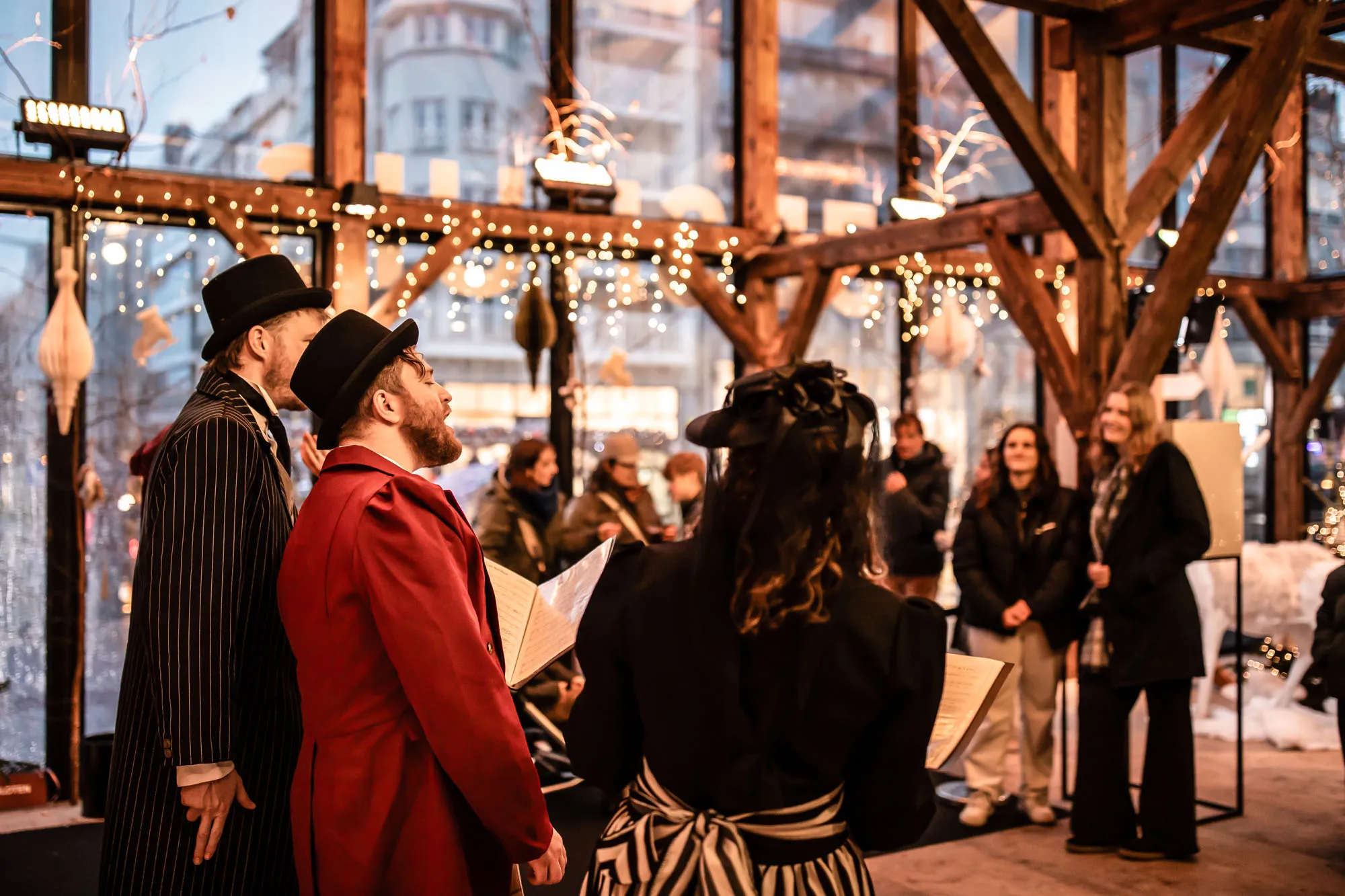 Modubarn structure with Flexcube extension at sunset